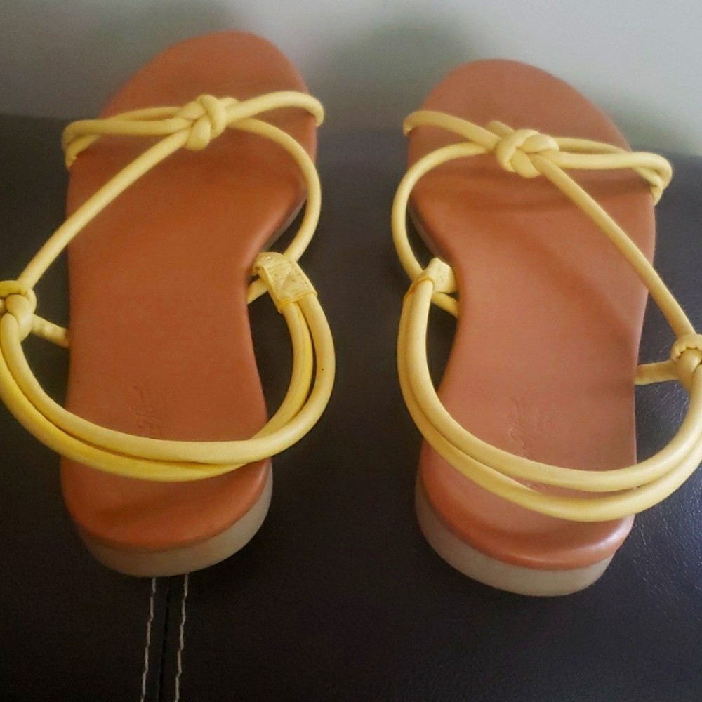 Yellow fancy slippers
